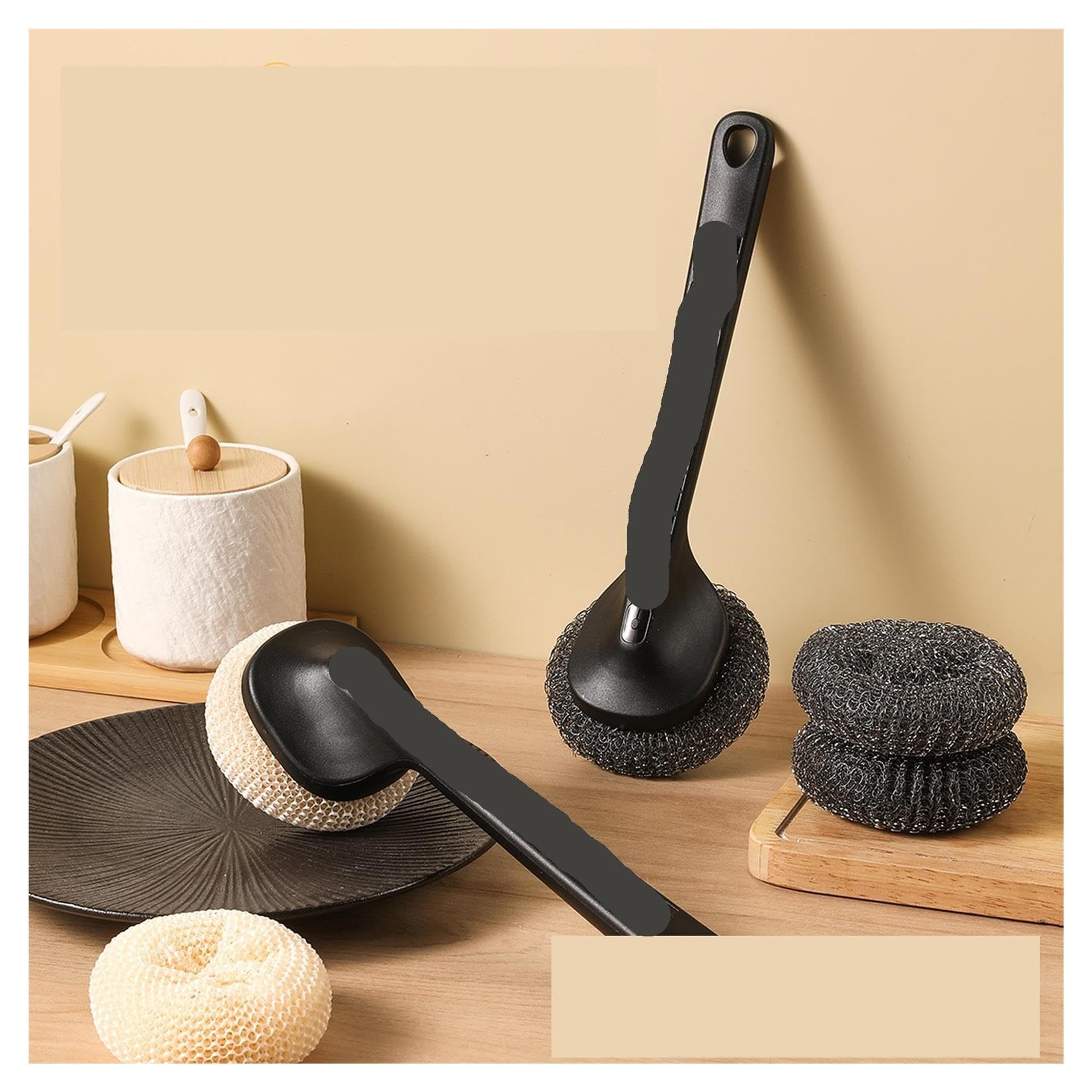 3pcs Special Pot Washing Brush for Kitchen pour Cuisine