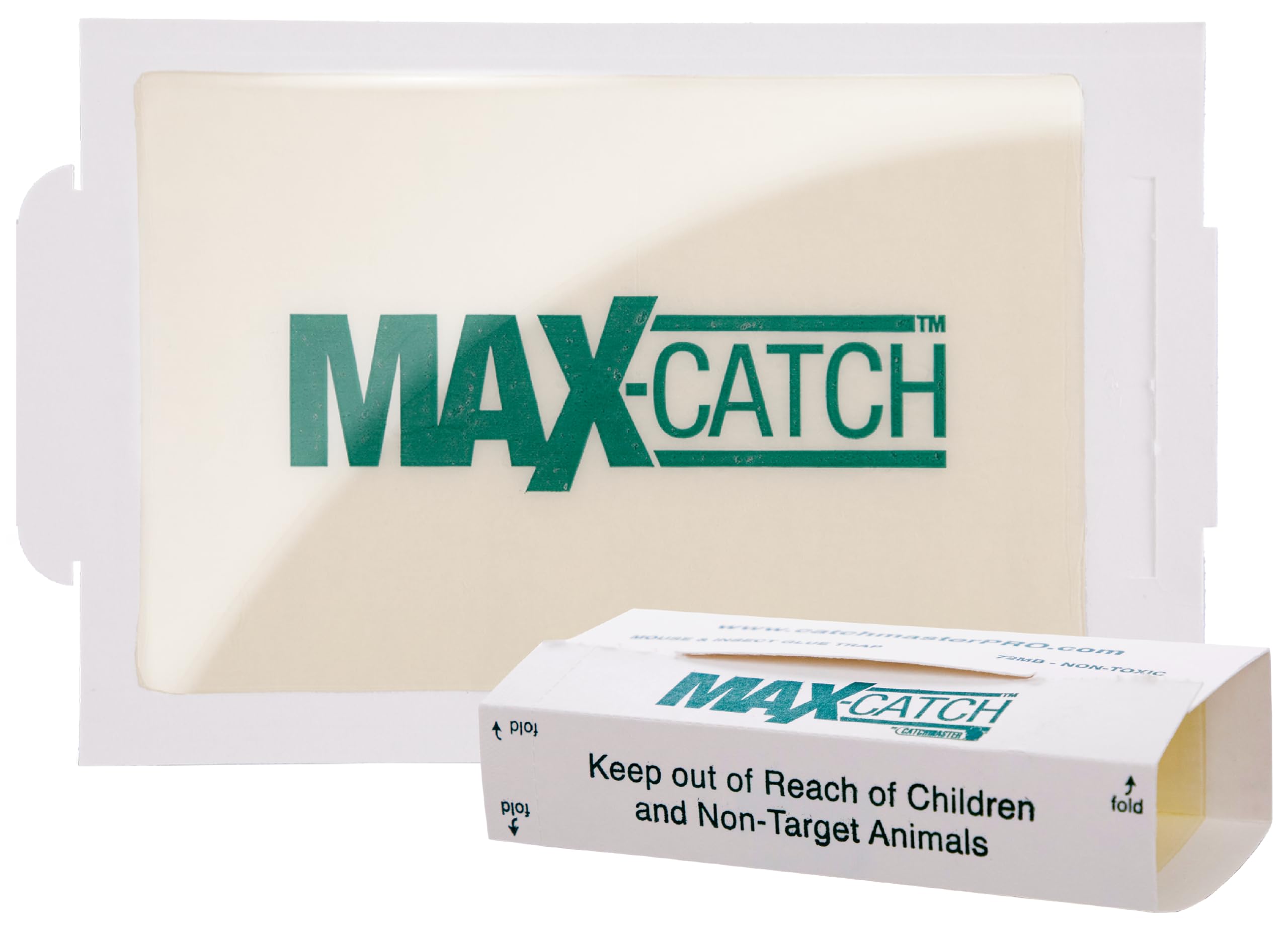 Catchmaster Max-Catch Mouse & Insect Glue Trap 36PK, Mouse Traps Indoor for Home, Sticky Pest Control Adhesive Tray for Catching Bugs, Rats & Rodents, Non Toxic Bulk Unscented Glue Boards
