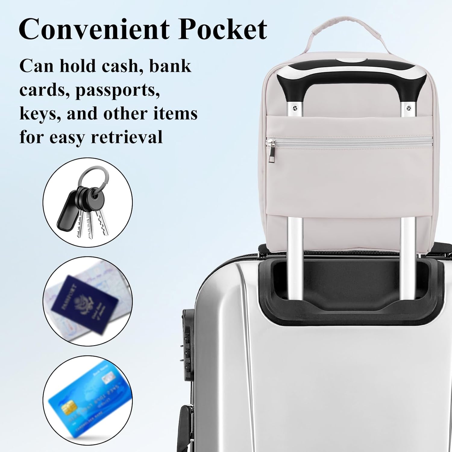 Travel Bag, Travel Carrying Bag Compatible with Airsense 10, Airsense 11, ResMed Air Mini, Dreamstation Machine and Accessories Storage Organizer Case (Bag Only) (Gray)