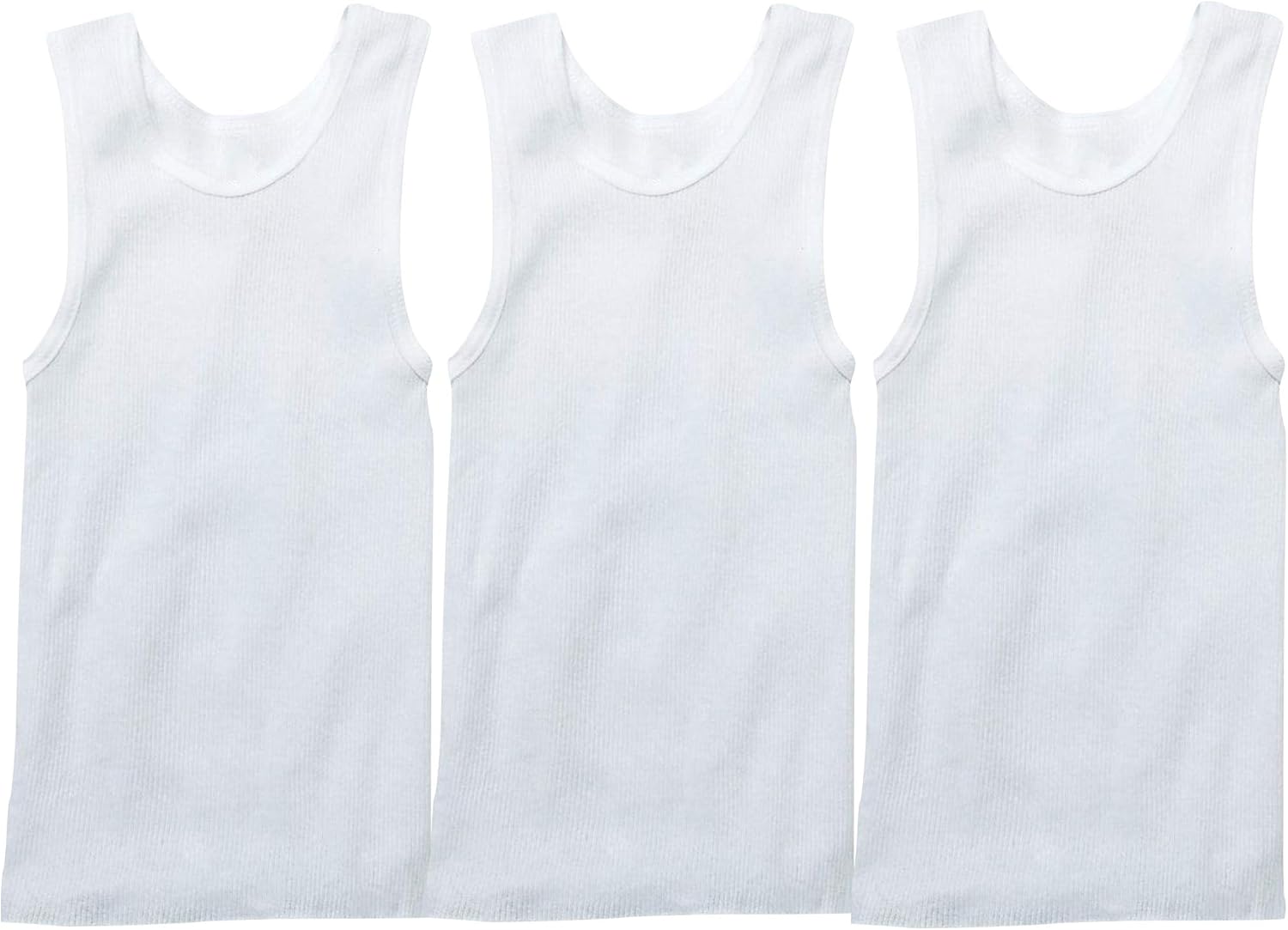 ToBeInStyle Boys’ Cotton Blend Multipack Undershirts Preshrunk A-Shirt Tank Tops - Image 3