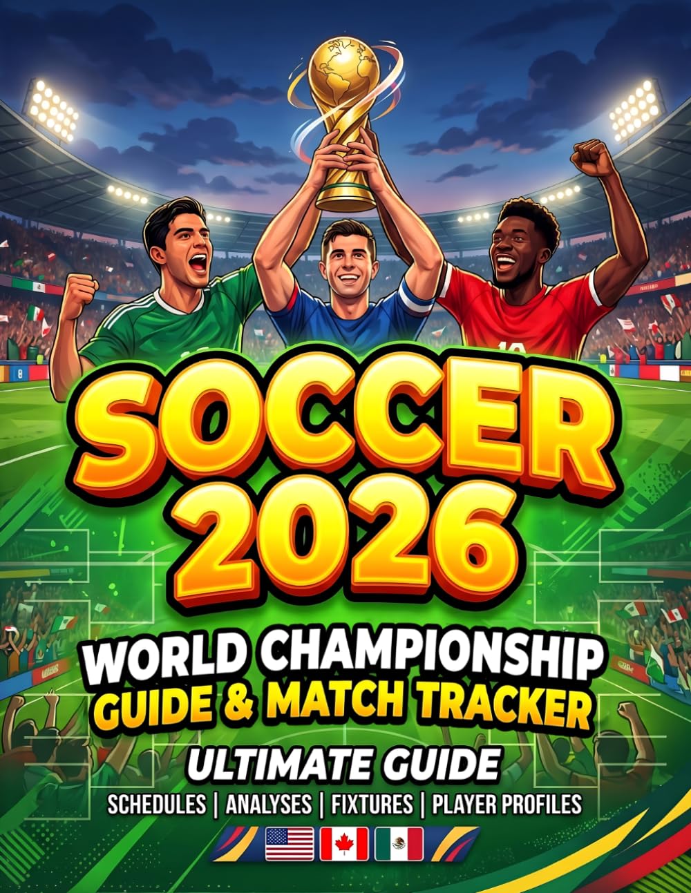 Soccer Fan Guide 2026: Canada, Mexico & USA Activity Book: The Ultimate Fan Almanac for the North American Championship – Match Tracker, Team Profiles, Football Trivia & Historical Stats