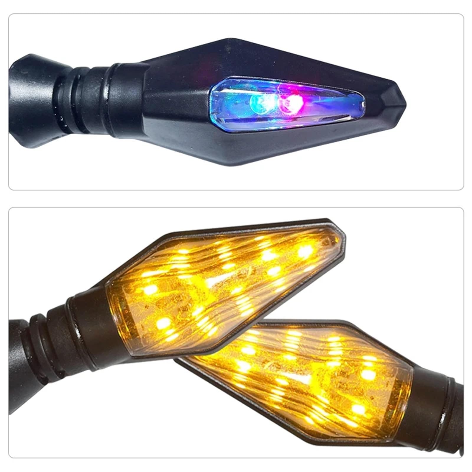 lampą halogenową Motocyklowe Światła Kierunkowskazów Amber 10mm 12V LED Moto Lampa Uniwersalne Przednie Tylne reflektory przednie(4 Pcs)