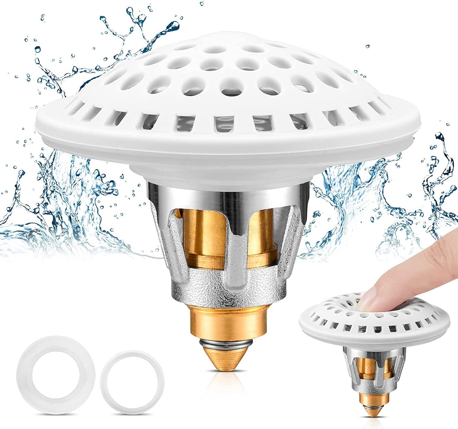 Uxoz Universal Bathtub Drain Hair Catcher, Bathtub Stopper