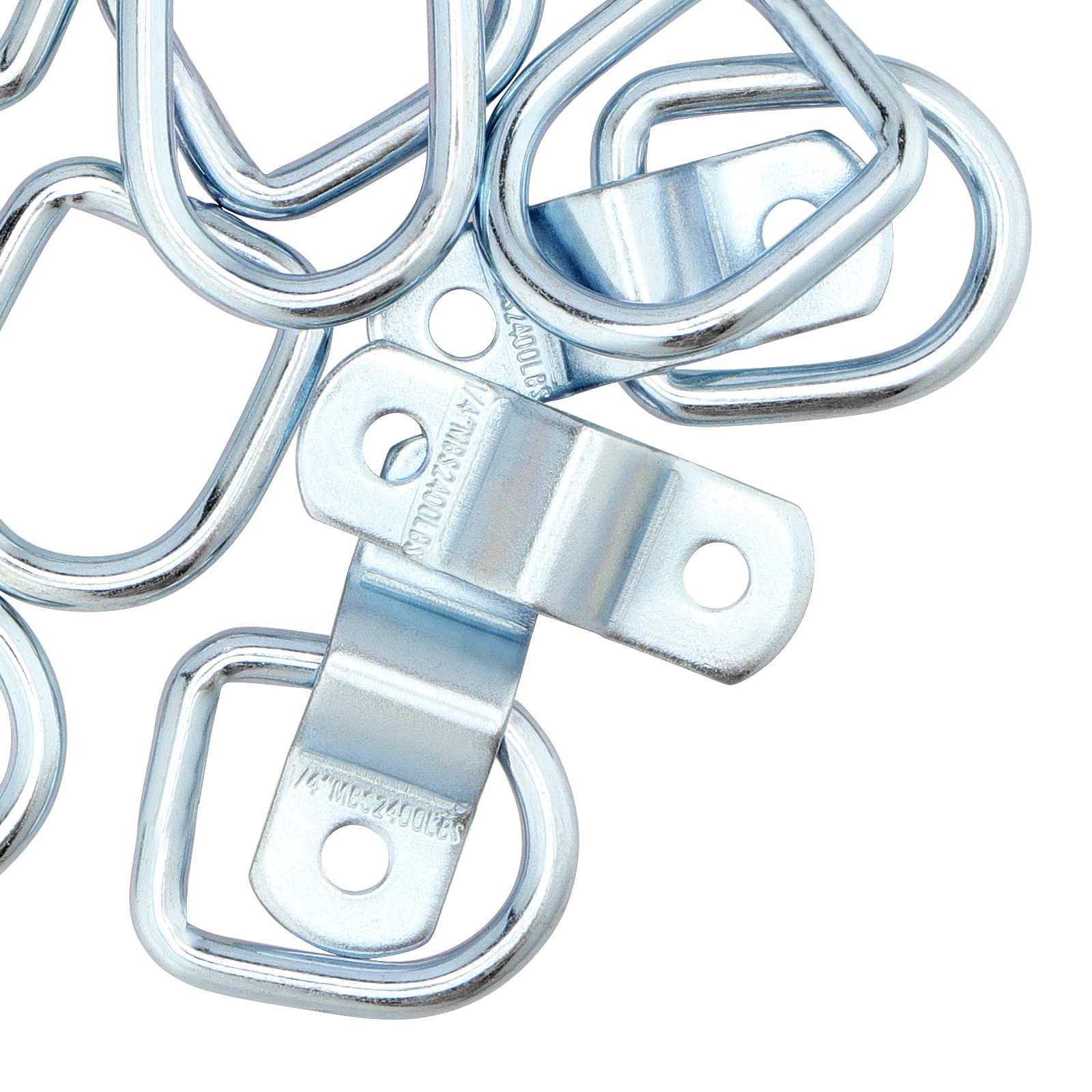 24 Anelli A D In Acciaio Inox Per Rimorchi E Camper – Portata 1088 Kg – Ancoraggi Per TIE DOWN Su Furgoni E Barche - 6