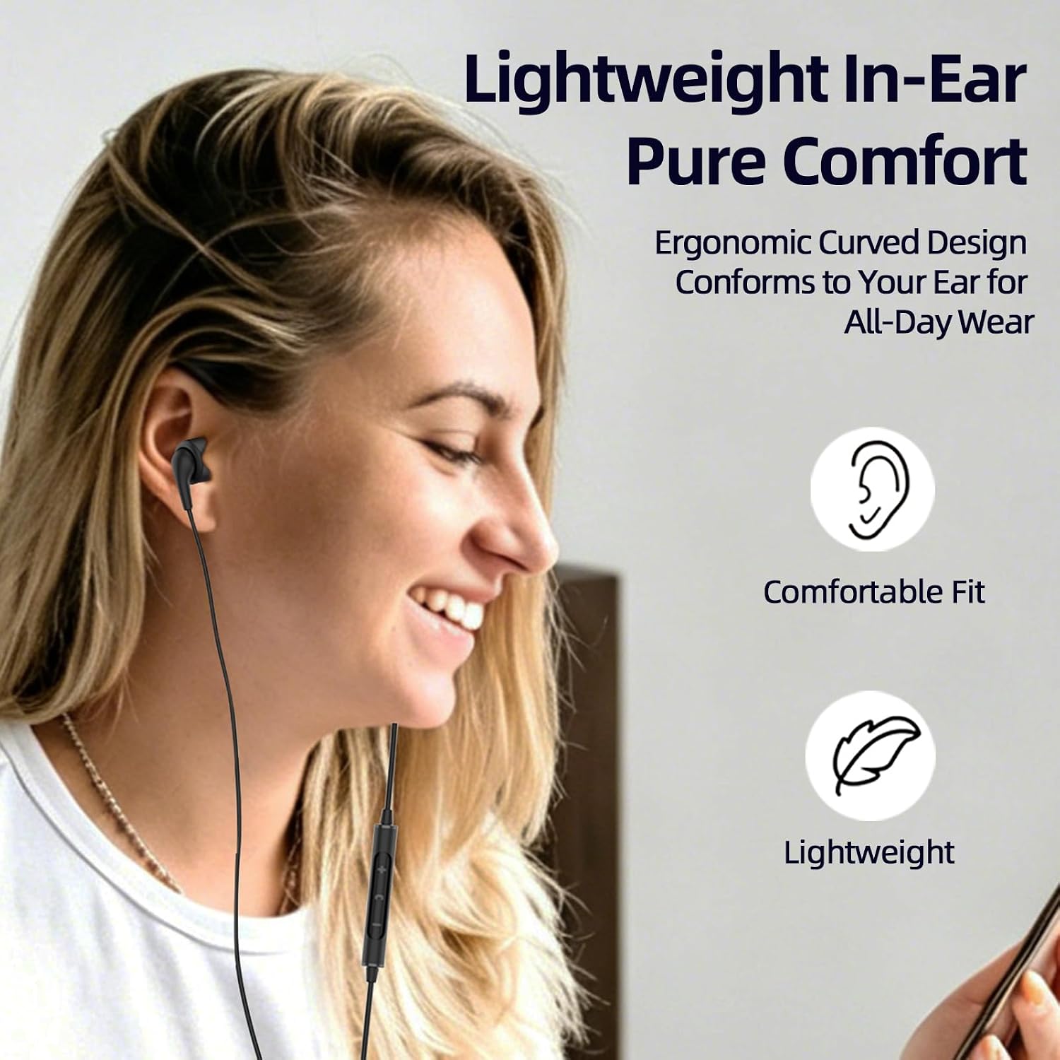 SoundMAGIC E80D Type-C Wired Earbuds, Mic, High-Res DAC, HiFi Stereo, Black image 5