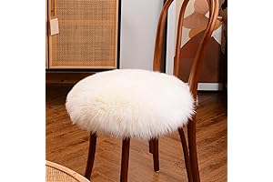 LLB Sheepskin Chair Cushions for Comfortable Office Chairs & Home Decor