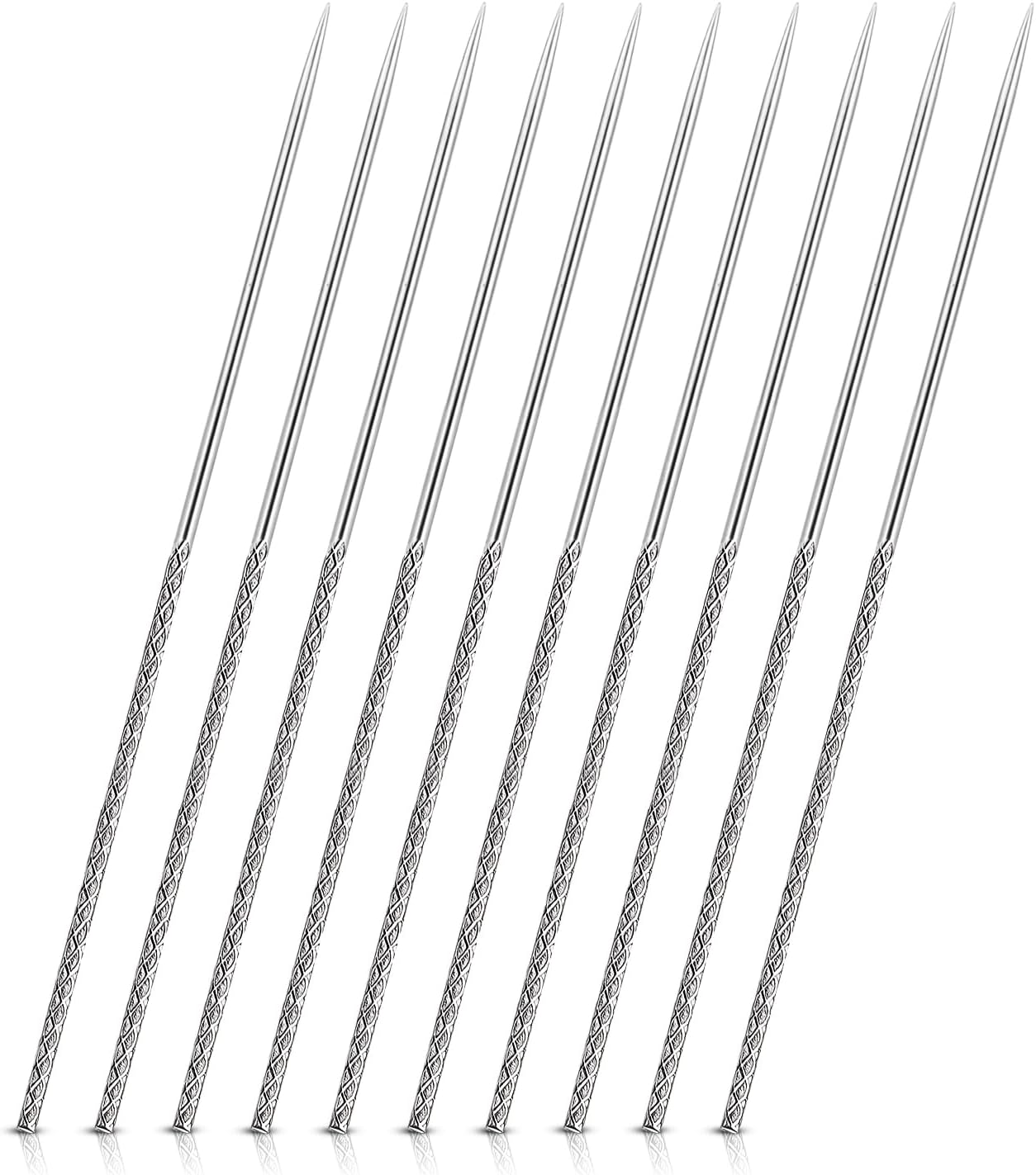 Snag Nab It Tools - 10 PCS Professional Snag Repair Needle Kit, 2.36 Inches Knits Sewing Stitching Needle Tools, Repair Sewing Tool Leather Craft Sewing Stitching Needle for Knits, Woven Fabric