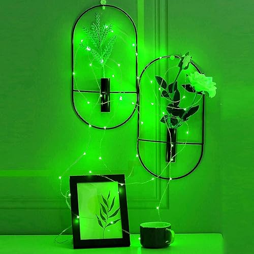 Miniatura 6 de Guirnalda de luces que funcionan con pilas, alambre de cobre de 16.4 pies, 50 luces LED, mini luciérnaga, luces estrelladas para dormitorio,