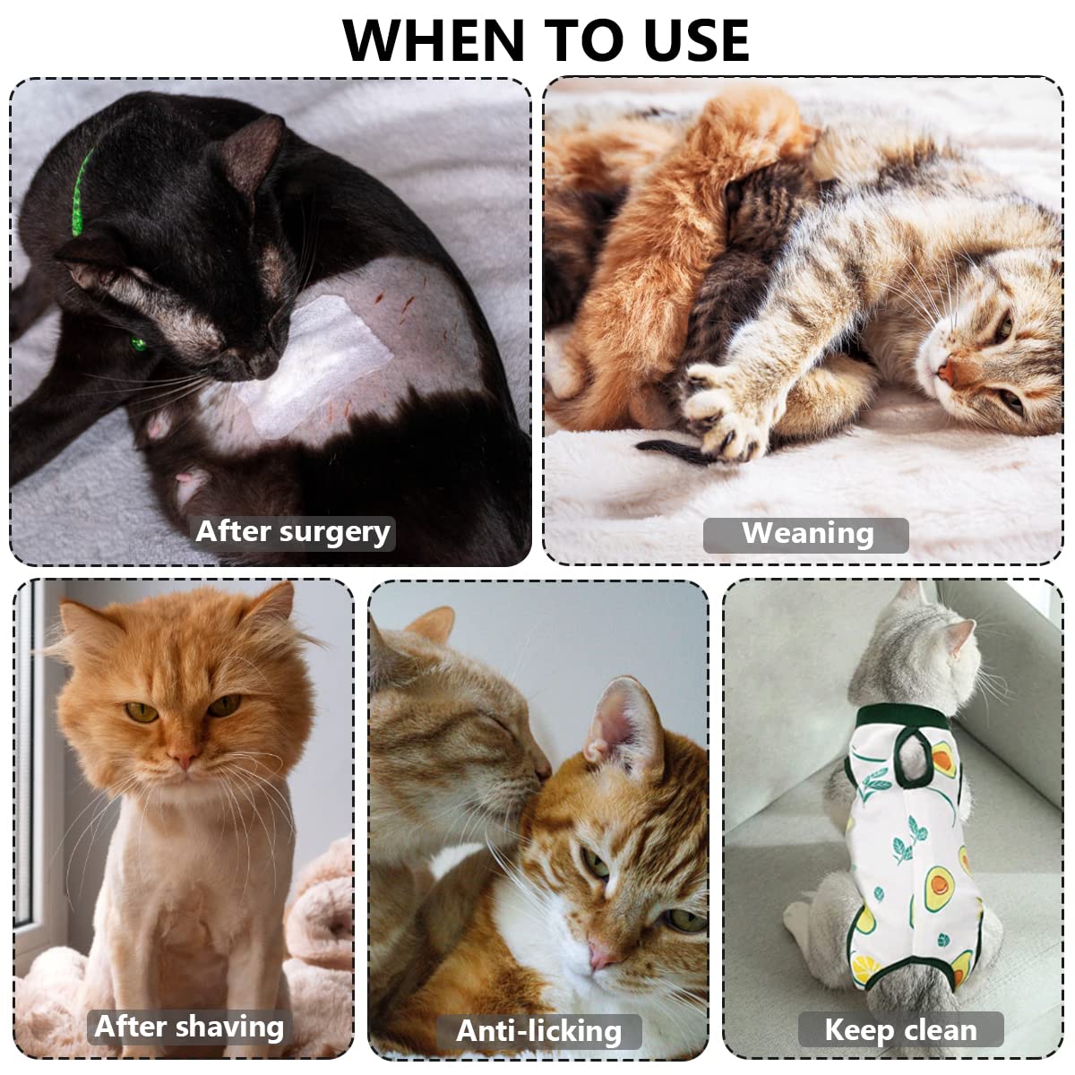 Combinaison de convalescence chirurgicale professionnelle pour chat, alternative au collier électrique, combinaison de stérilisation en coton respirant pour plaies abdominales, pyjama anti-morsure