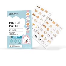 VENROCK Pimple Patches for face,24 Cute Pet Shapes 48 Count Hydrocolloid Acne Treatment for Covering Zits & Blemishes Spot for Kids & Adults, with Salicylic Acid, Tea Tree Oil, Centella Asiatica Oil