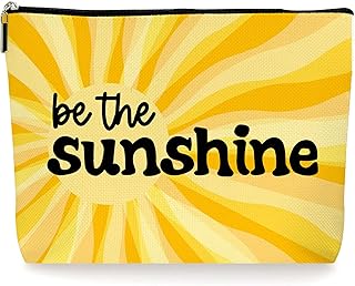 Yellow Sunshine - Bolsa de maquillaje inspira...