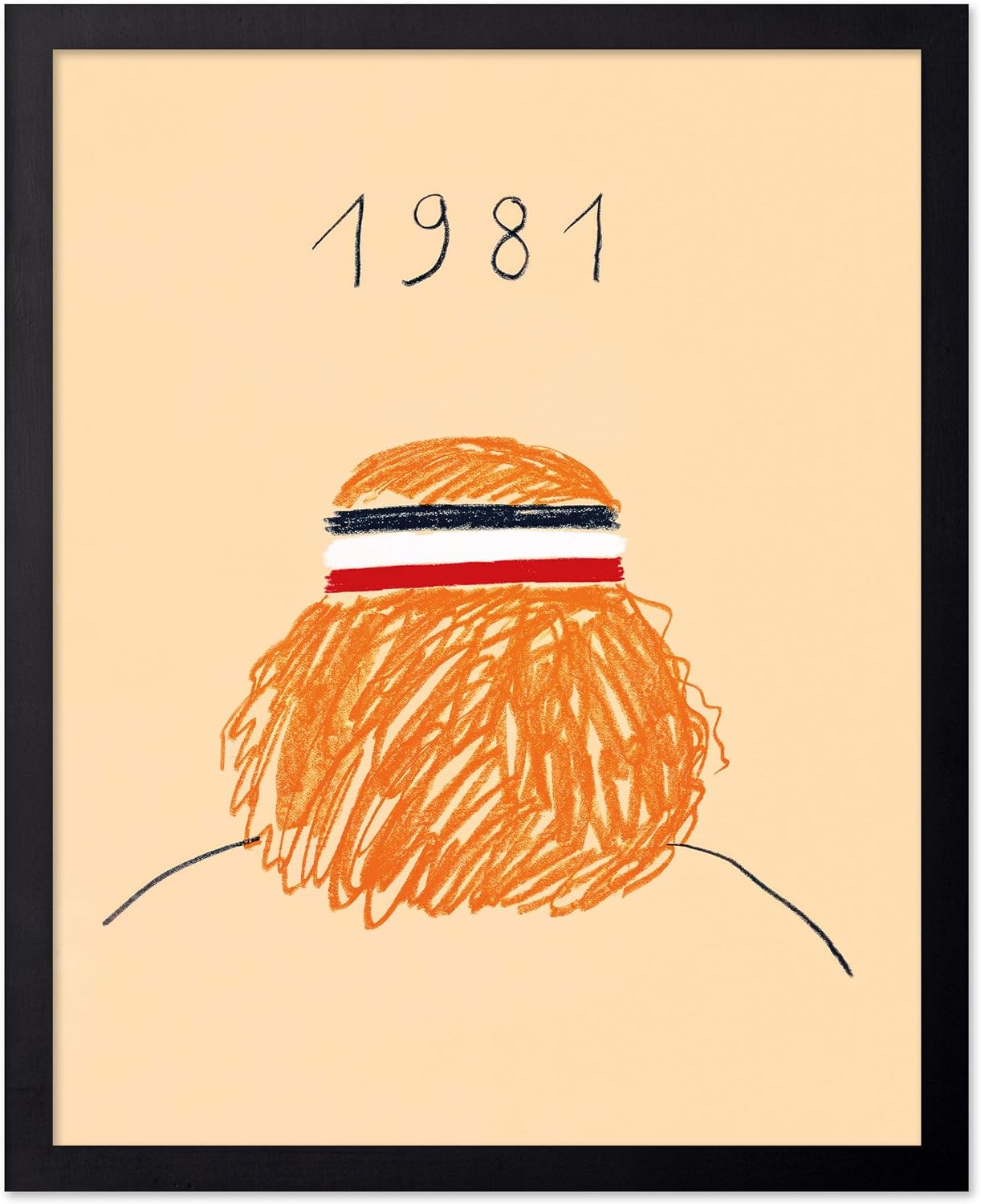 Poster Master Vintage 1981 French Open Print - Retro Sport Poster - Tennis Art - Gift for Men, Women & Athletes - Wall Decor for Bedroom, Living Room or Dorm - 8x10 UNFRAMED Wall Art