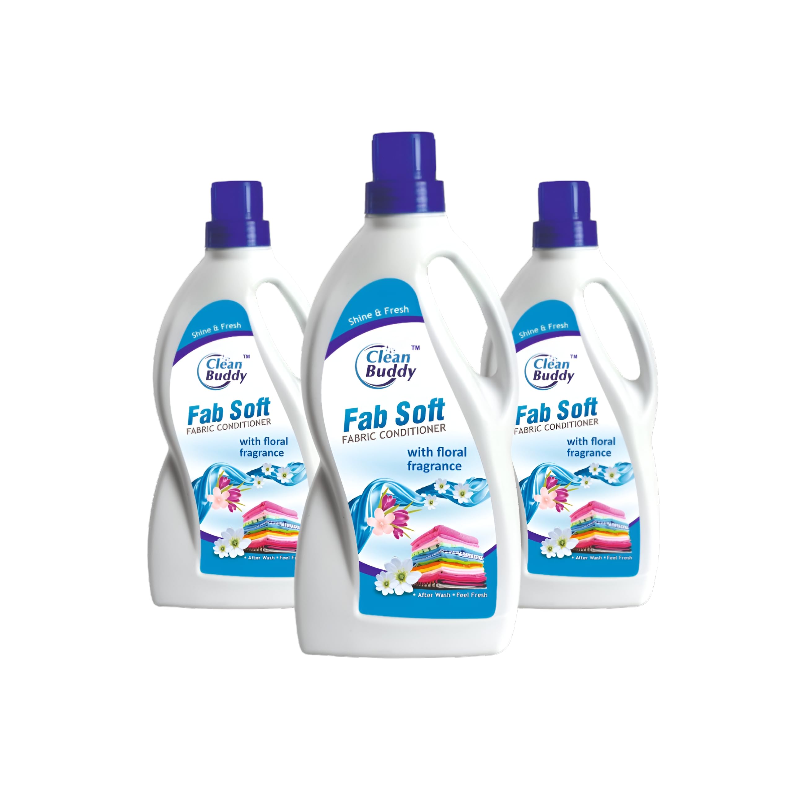 CLEAN BUDDY Fab Soft Fabric Conditioner with Floral Fragrance After Wash Liquid Fabric Softener with Long-Lasting Fragrance| Suitable for All Clothes| 1L (Pack Of 3) (B0D7WD83Q1) Amazon Price History, Amazon Price Tracker