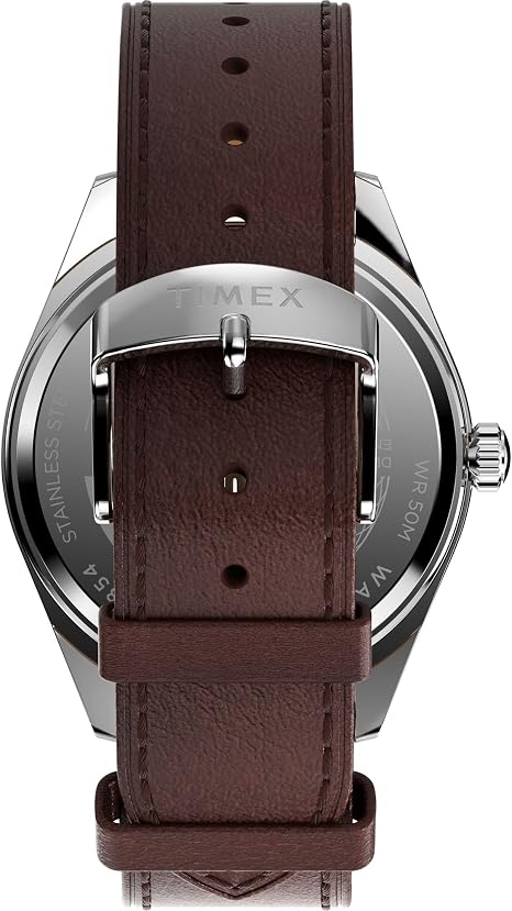 Timex Orologio Cronógrafo al Quarzo da Uomo con Cinturino in Pelle TW2Y19300