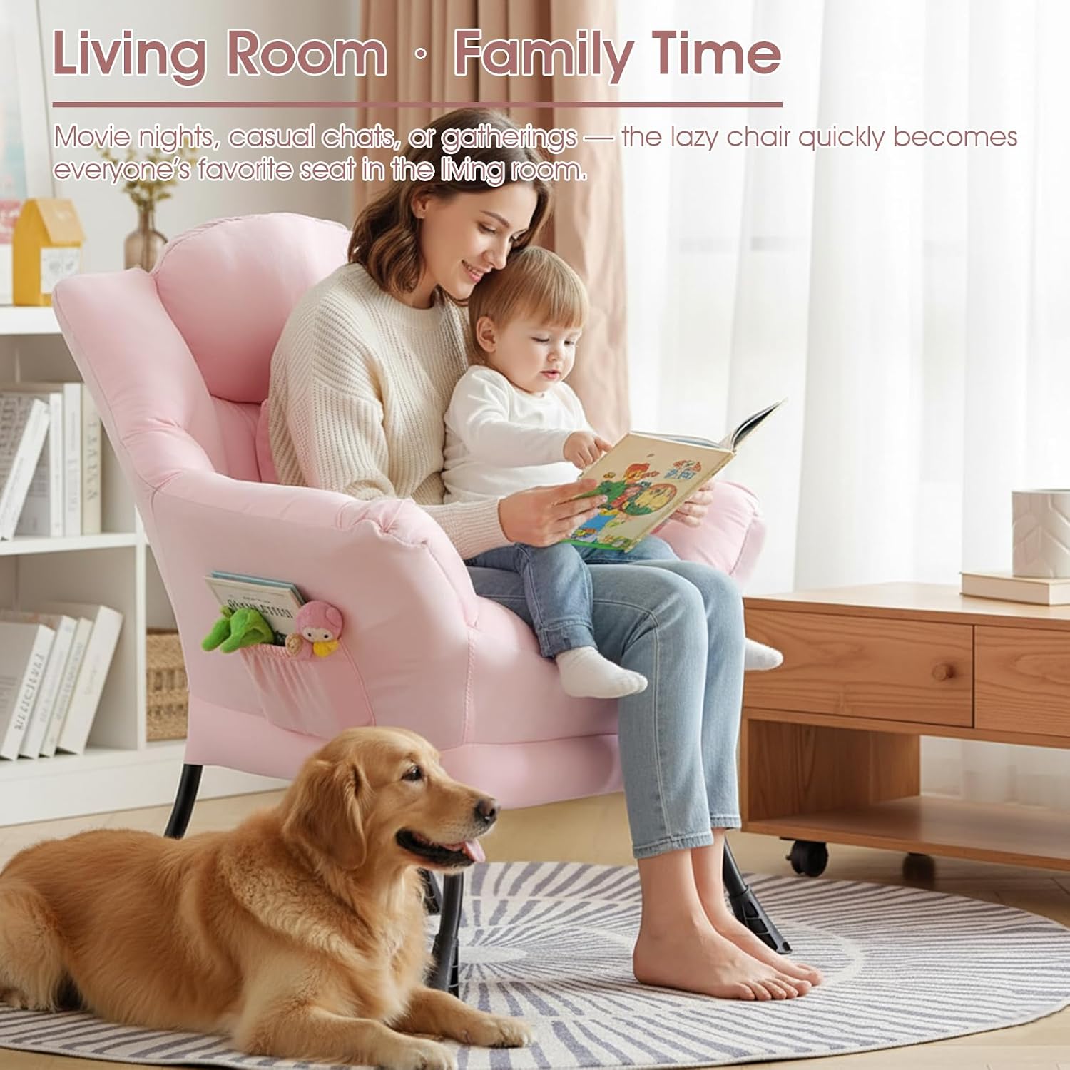 Lazy Chair, Comfy Reading Chair for Bedroom image 4
