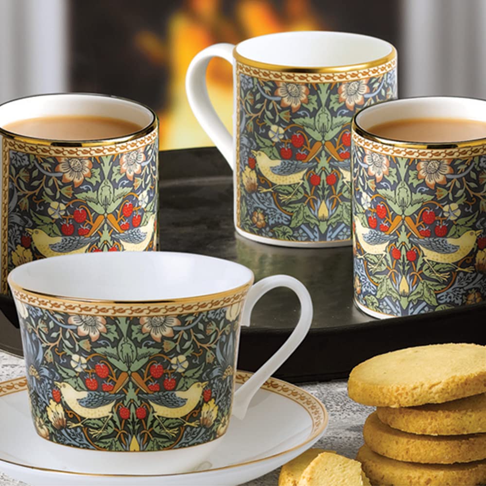 Roy Kirkham Jumbotasse - Stiefmütterchen Motiv Blumentasse