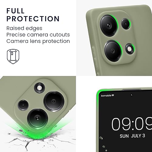 Vista 846 de kwmobile Funda compatible con Xiaomi Redmi Note 11 / Note 11S - Funda protectora de silicona TPU suave y delgada - Azul Báltico Azul (Baltic Blue)