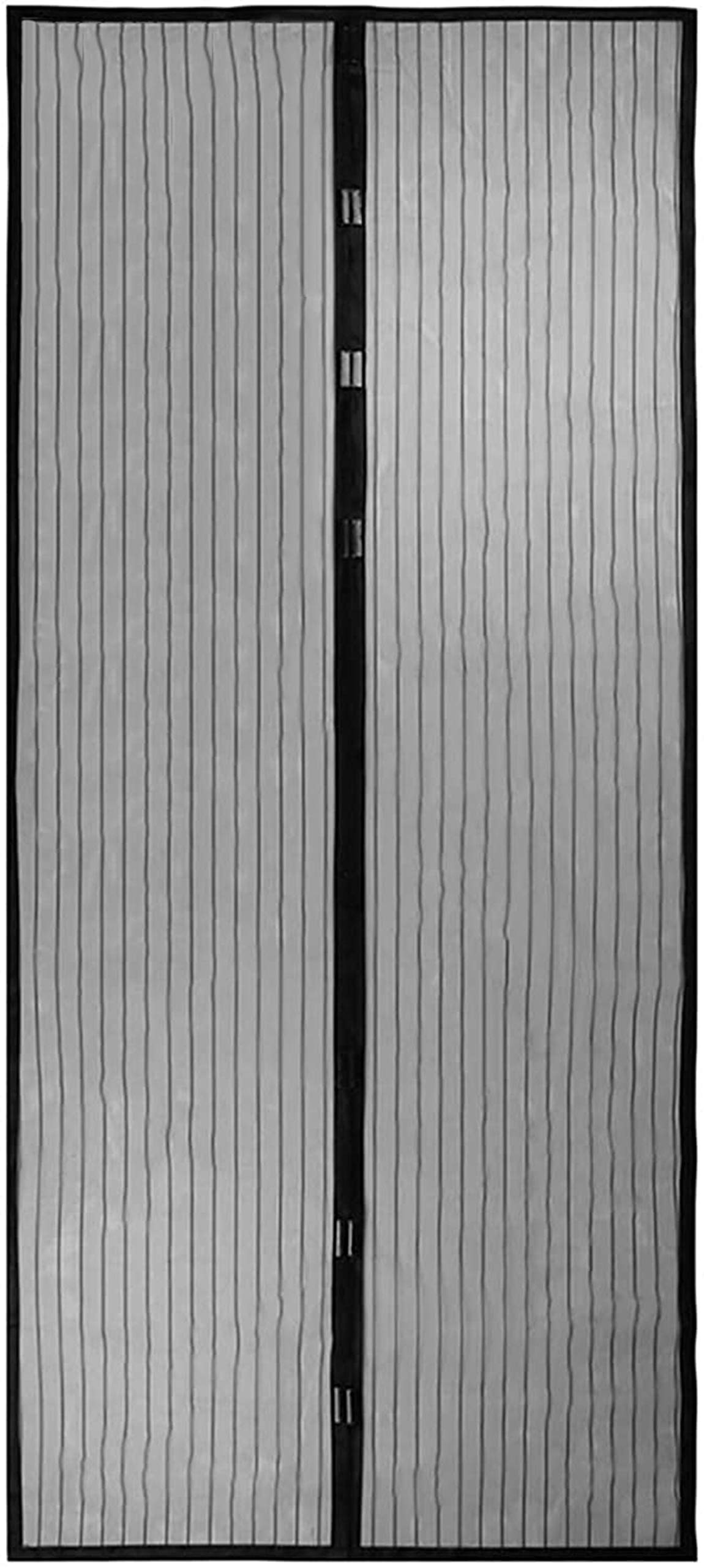 TALITARE Magnetic Mesh Curtain For Door Up To 100 X 210cm, Black