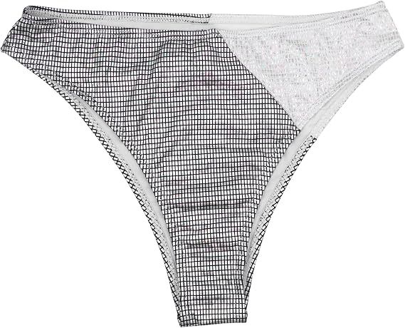 Women's 2 Piece Holographic Metallic Bikini Set Sexy Backless Cross Wrap Swimsuit High Waisted Bathing Suit