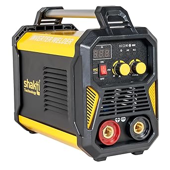 Shakti Technology MMA-200G Inverter ARC Compact Welding Machine (IGBT) 200A with Hot Start and Anti-Stick Functions - 1 Year Warranty, Metal, Multicolor