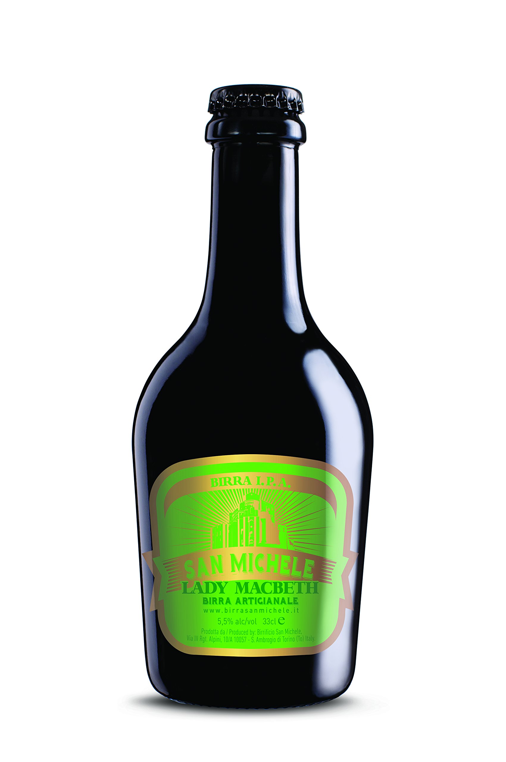 Birra Artigianale San Michele "Lady MacBeth" - Stile Indian Pale Ale - 5% Scatola 12x0,33L.