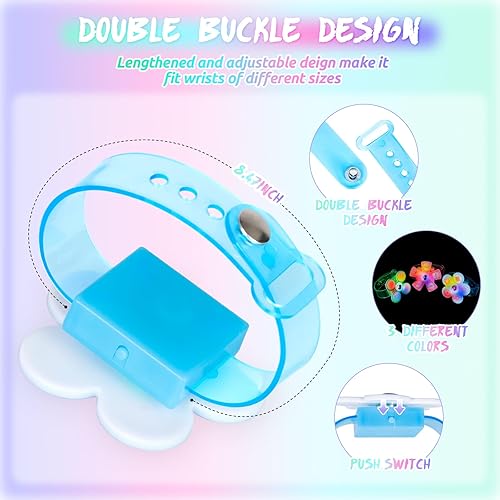 Miniatura 4 de Paquete de 10 pulseras con luz para niños, juguetes sensoriales de neón para fiestas de cumpleaños, regalos de fiesta de cumpleaños de Encanto,