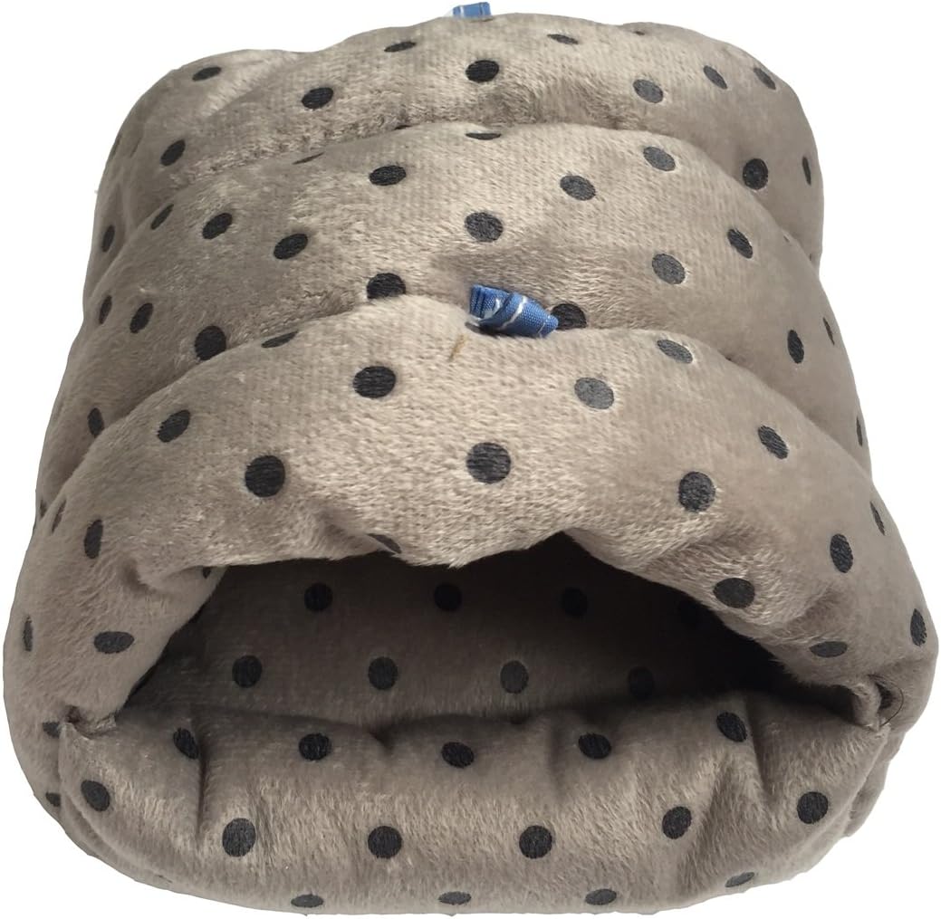 WowowMeow Small Animals Warm Hanging Cage Cave Bed for Hamsters, Guinea-Pigs, Rats and Chinchillas (M, Dot-Grey) : Pet Supplies