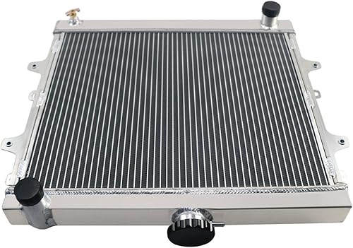 Miniatura 5 de Radiador de aluminio CC945 para 1984-1995 Toyota 4Runner Pickup 2.4L 4-Cyl, 3 filas, aluminio completo, instalación desplegable