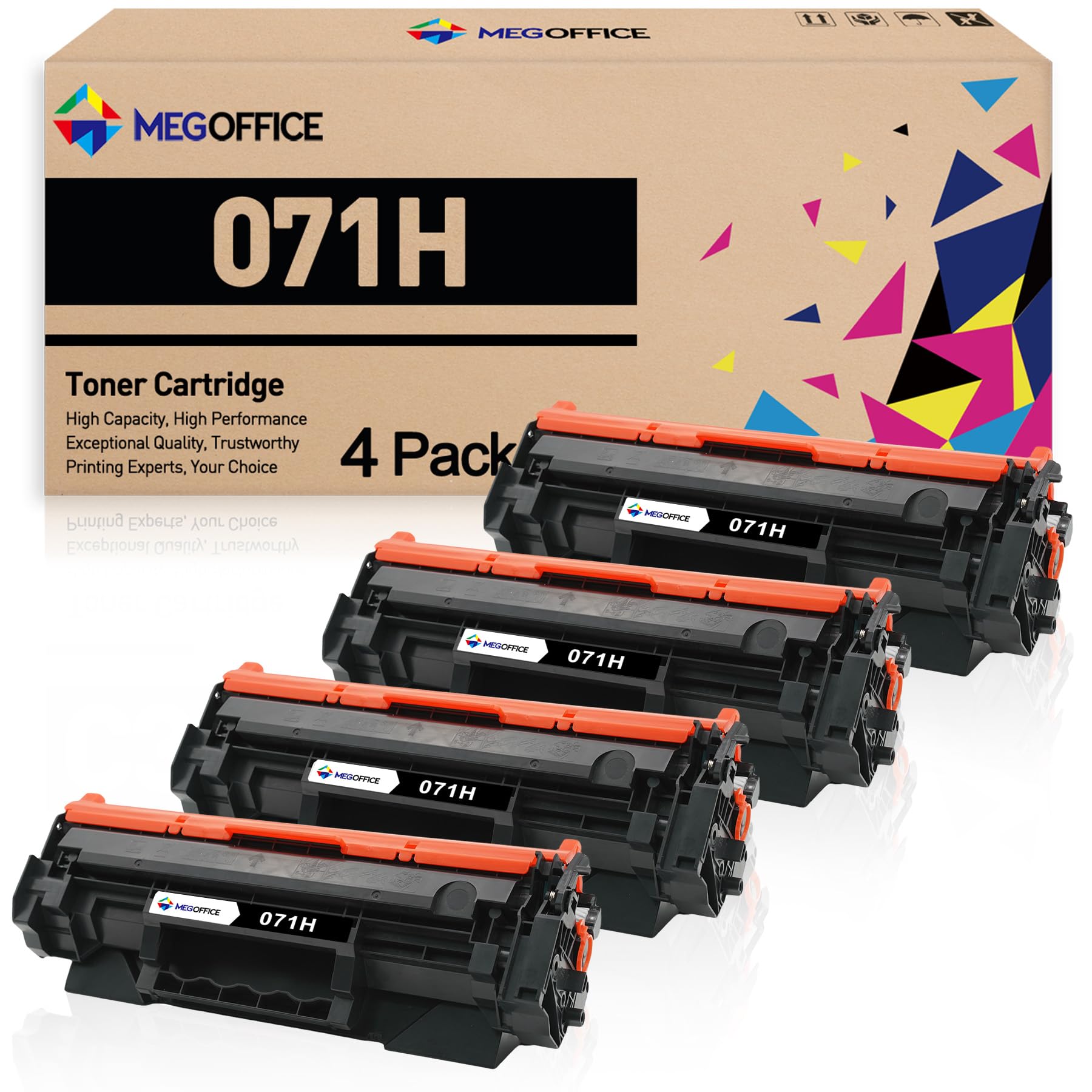 MEGOFFICE Compatible Toner Cartridge Replacement for Canon 071 Black Toner Cartridge 071H High Capacity CRG071H for LBP122dw MF273dw MF275dw LBP122