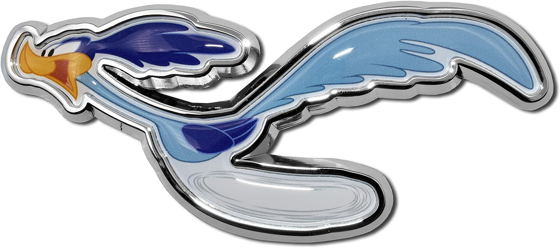 Elektroplate Looney Tunes Road Runner All Metal Emblem for Cars, Trucks, and All Auto | Universal Fit at 4.5" x 2.1" | Weatherproof