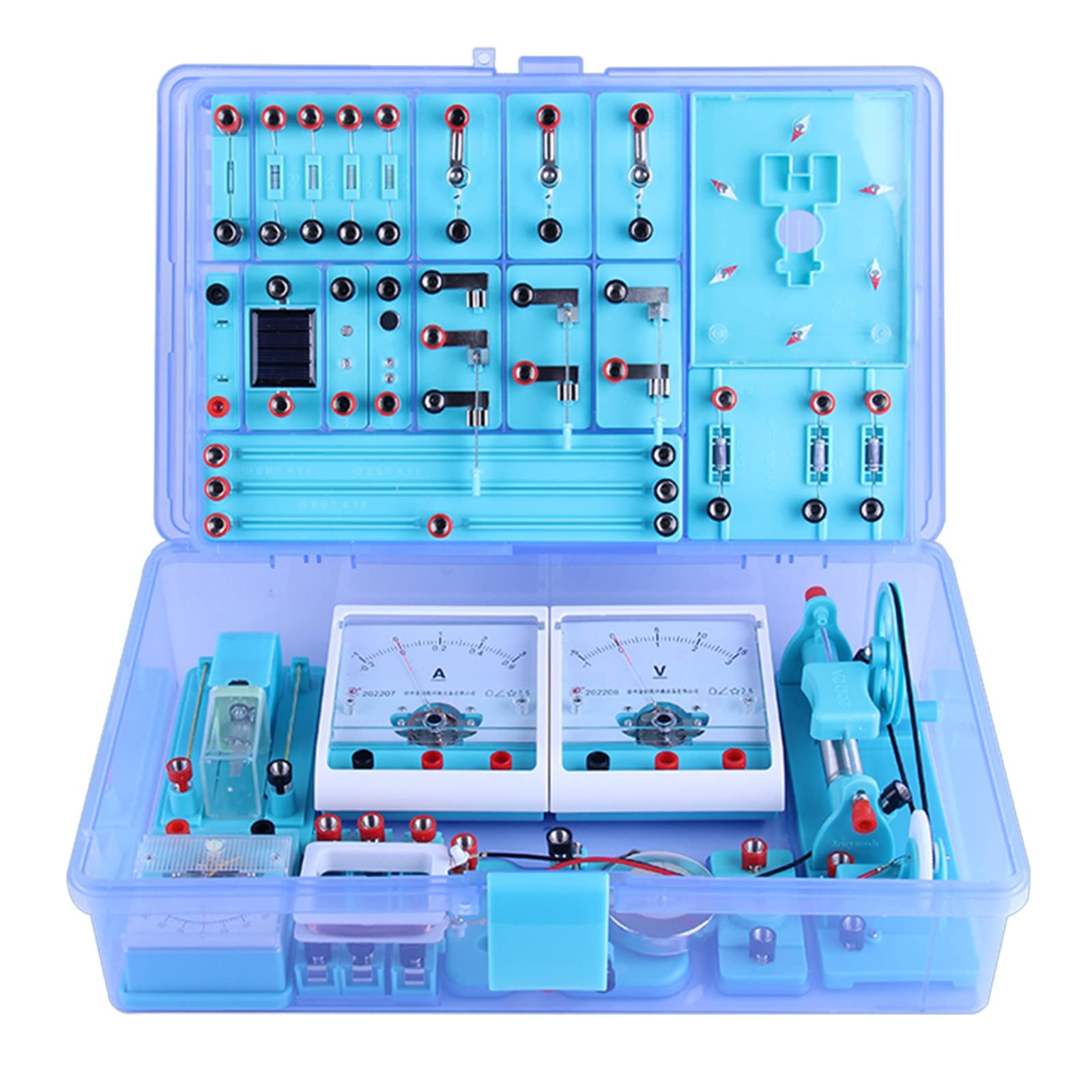 Physik Baukasten Elektrobaukasten für Kinder mit Anleitung in Deutsch | Physik Elektrizität und Magnetismus Experimente Kit Experimentierkasten für Junior, Senior High School Schüler
