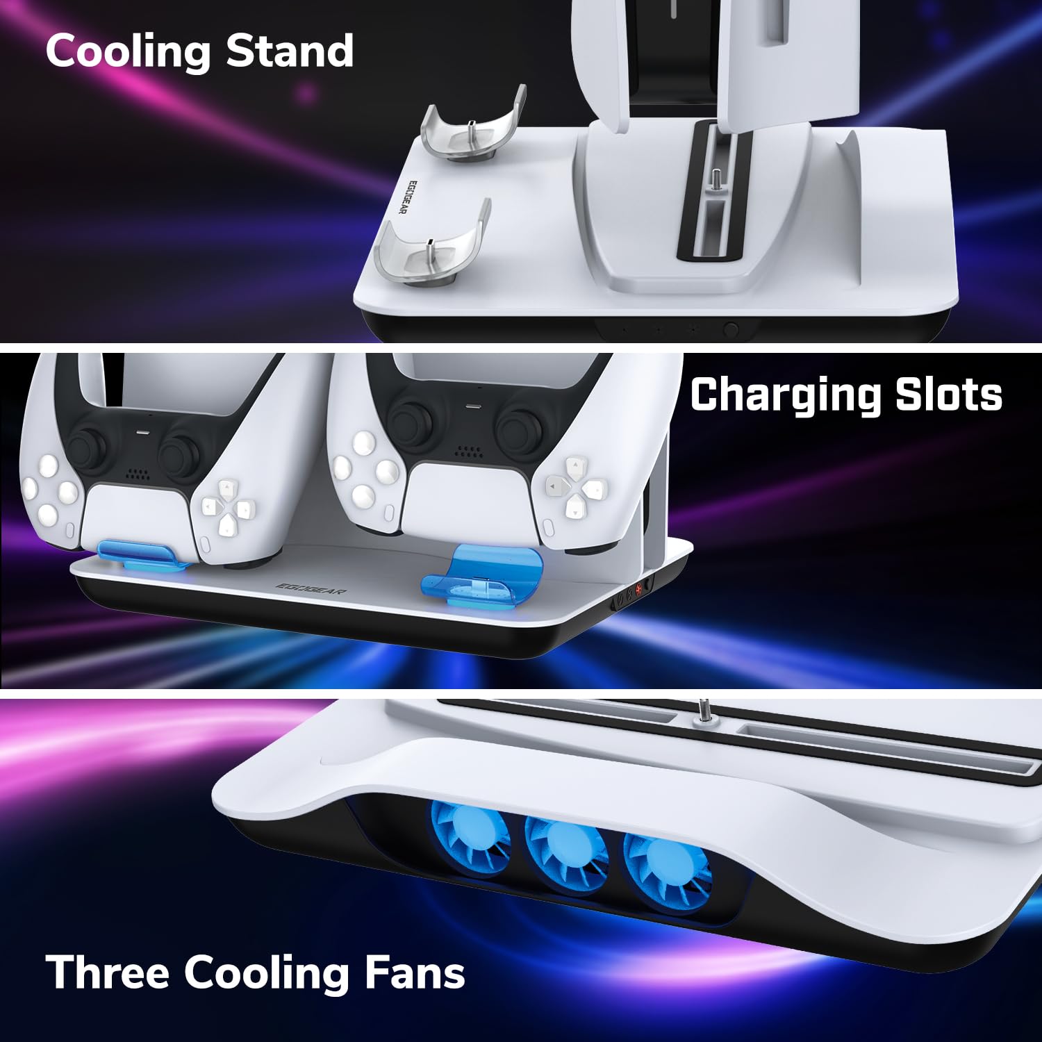 SCC5 Premium-Lade-Kühlständer für PlayStation 5