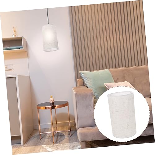 Miniatura 2 de Ciieeo Lámpara de mesa, pantalla de lino, pantalla de lámpara de pared, pantallas de lámparas para lámpara de mesa, lámpara cilíndrica, pantalla de