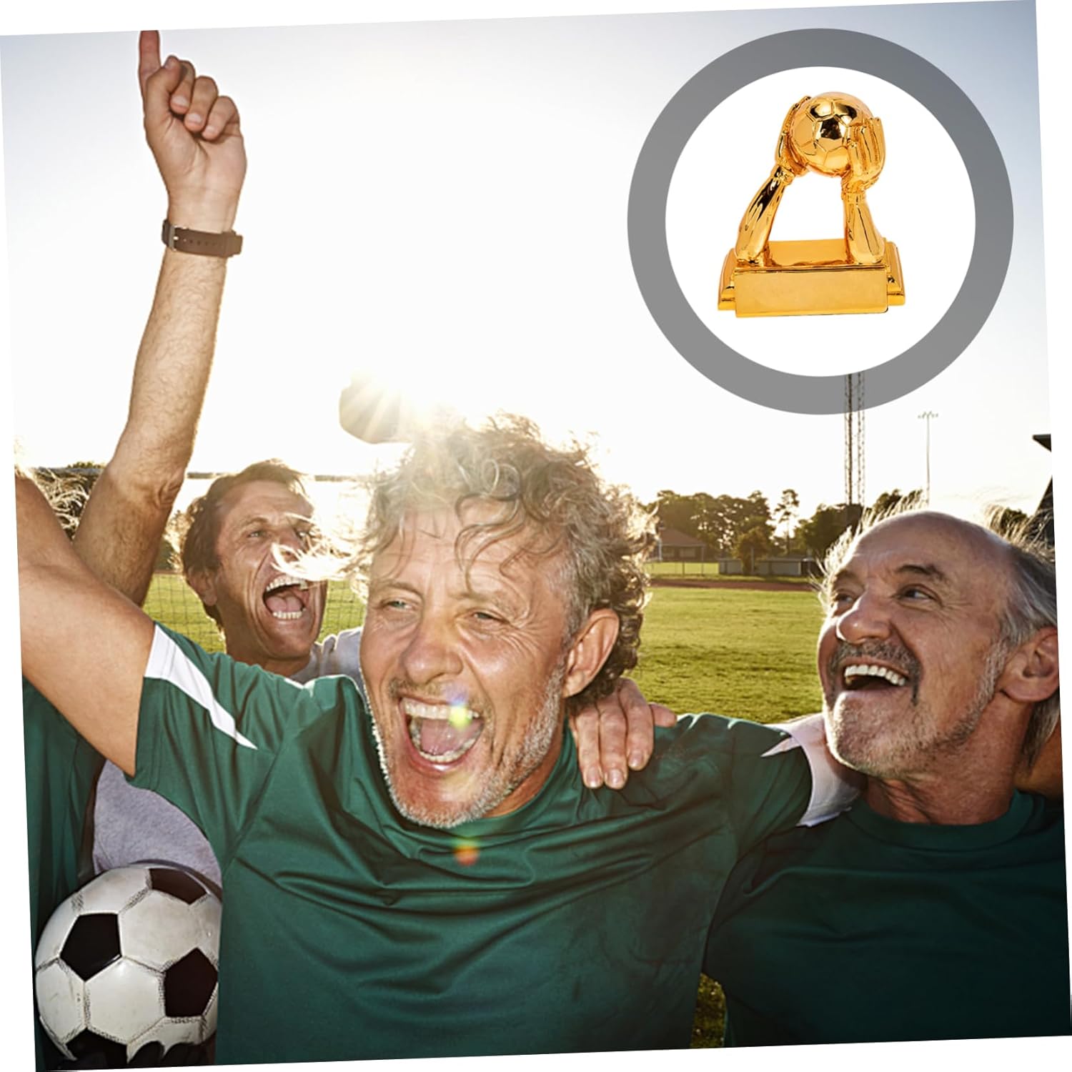 Golden Goalkeeper Glove Trophy Decorative Resin Soccer Award for Competitions Home Decor and Sports Events Lightweight Durable for Fans and Collectors