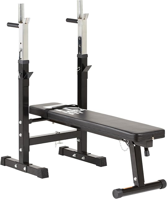 Mirafit Adjustable Folding Weight Bench with Dip Station