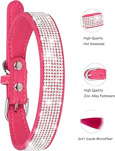 Miniatura 4 de Collar de perro Petank para perros pequeños, medianos y grandes, collar de perro pequeño para perras, collares de perro para niñas con brillo,