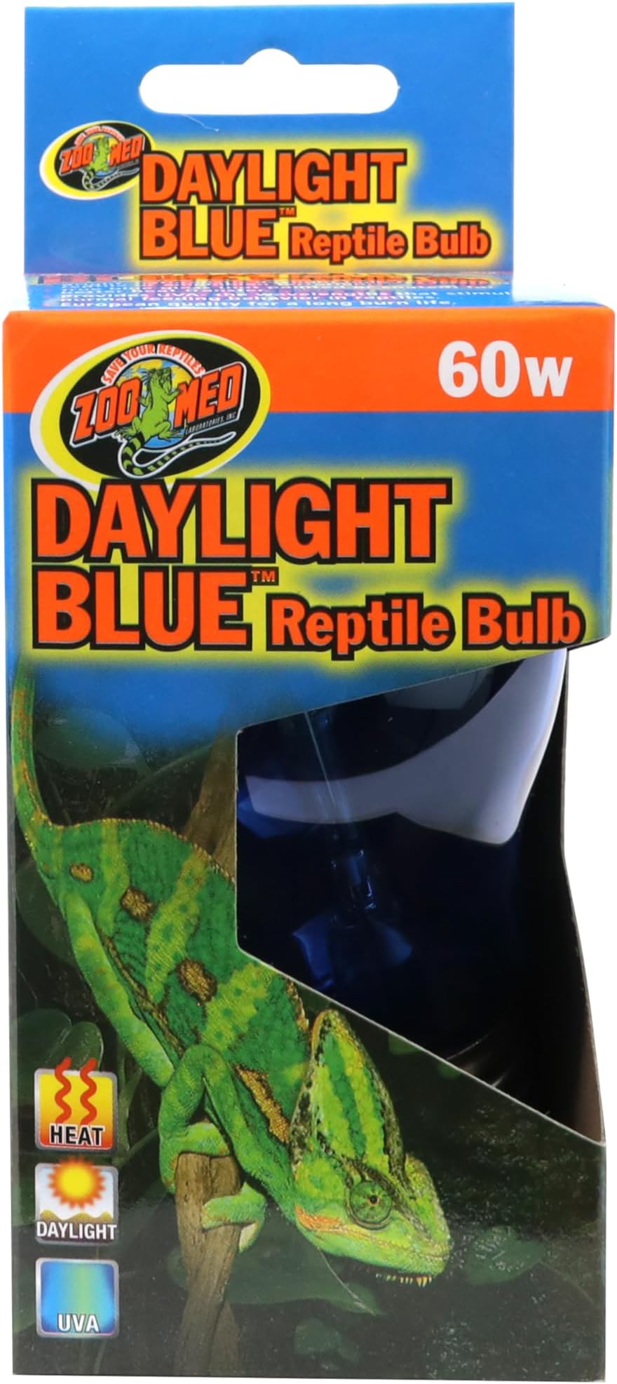 Zoo Med Daylight Blue Reptile Bulb [Set of 2] Watt: 60 Watts