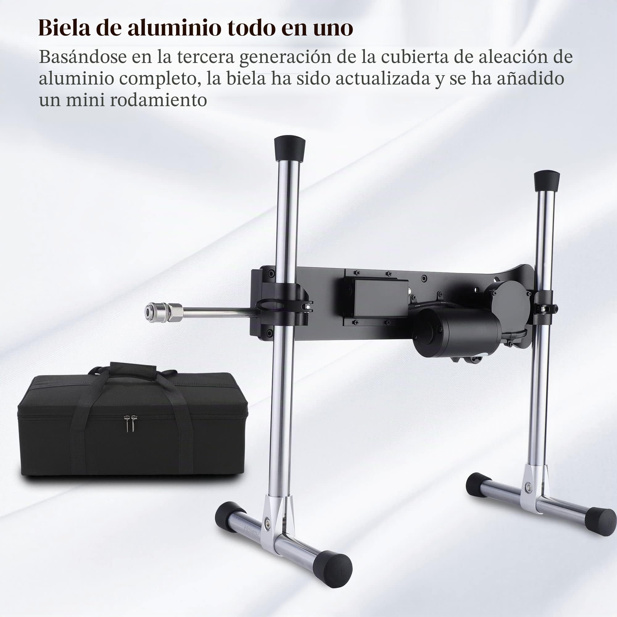 Máquina de sexo Premium Hismith con Consolador de silicona de dos capas, máquina de follar automática súper silenciosa con estuche de transporte (8.3''Consolador de silicona pura)