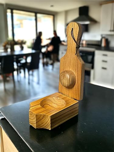 Miniatura 4 de Cocina Boricua TostoneraPuerto Rico. Nature wooden Green Plantain Smasher PlatanosTostonera Tostones Rellenos- Stuffed Plantain Molde