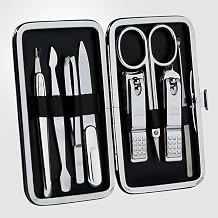 World's #1 Three Seven 777 Premium Quality Gift Travel Manicure Grooming Kit Nail Clippers Set 8 Pieces, 377BVC, Made in Korea Since 1975