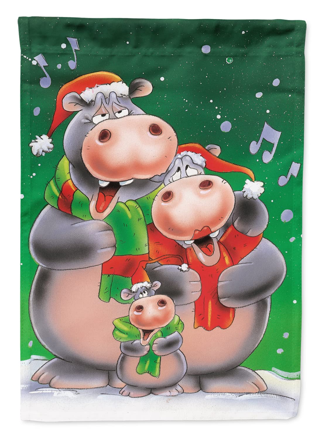 Drapeau Hippo Famille Carolling Caroline's Treasures Aah7195chf grand format