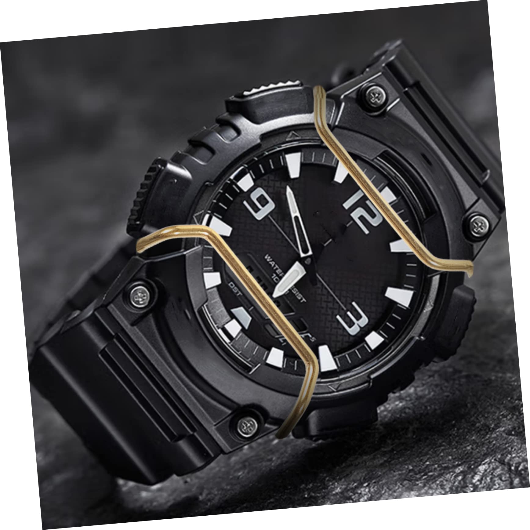 DOITOOL 5 Pièces Montre Pare-Chocs Protecteur de Montre Pratique Pare-Chocs d'écran de antirouille s Coque de Protection Garde de Robuste Surveilleur Métal Regardez