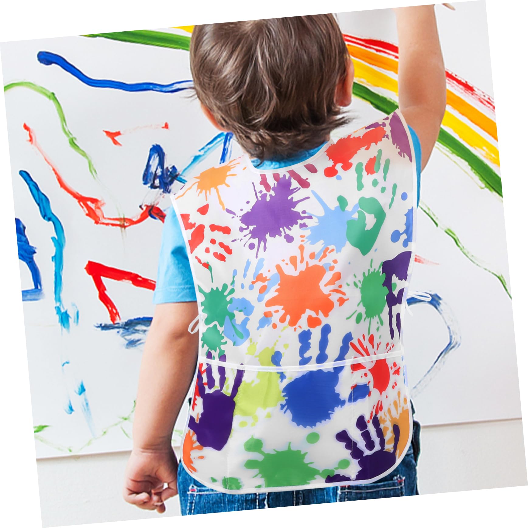TOYANDONA Grembiule Da Disegno Per Bambini Grembiule Da Bambino Grembiule Per Bambini in Tessuto Grembiuli Per Bambini Grembiuli Da Pittura Grembiule Multifunzionale Stoffa Colorful