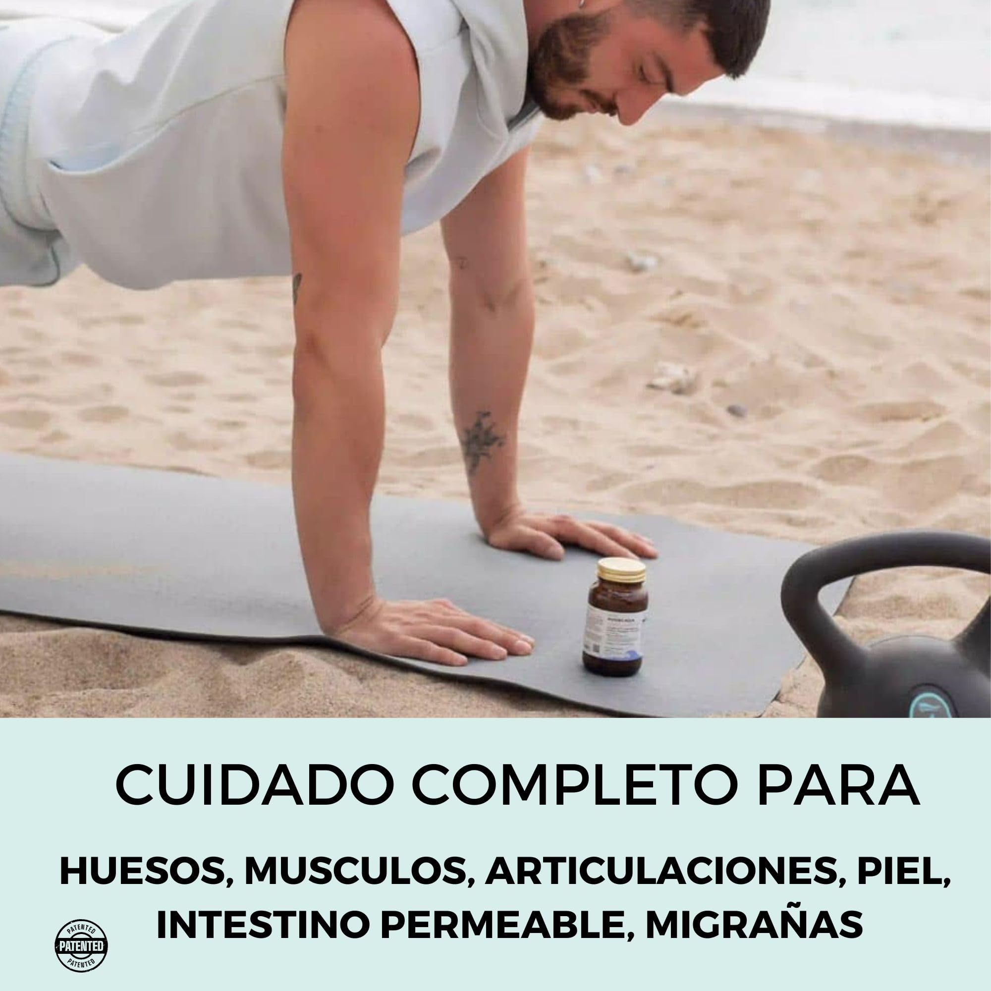 Colágeno UC-II®, Ácido hialurónico, Boswellia, Harpagófito y Sales minerales de agua de mar | Suplemento alimenticio para articulaciones, movilidad y huesos | MOVING AQUA | 90 cápsulas