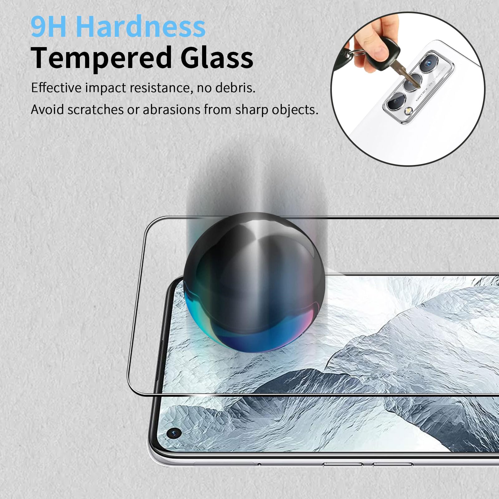 Vitre Arrière Avec Lentille + Adhésif Pour Realme GT Master Edition Aurora - Pièce De Rechange Neuf