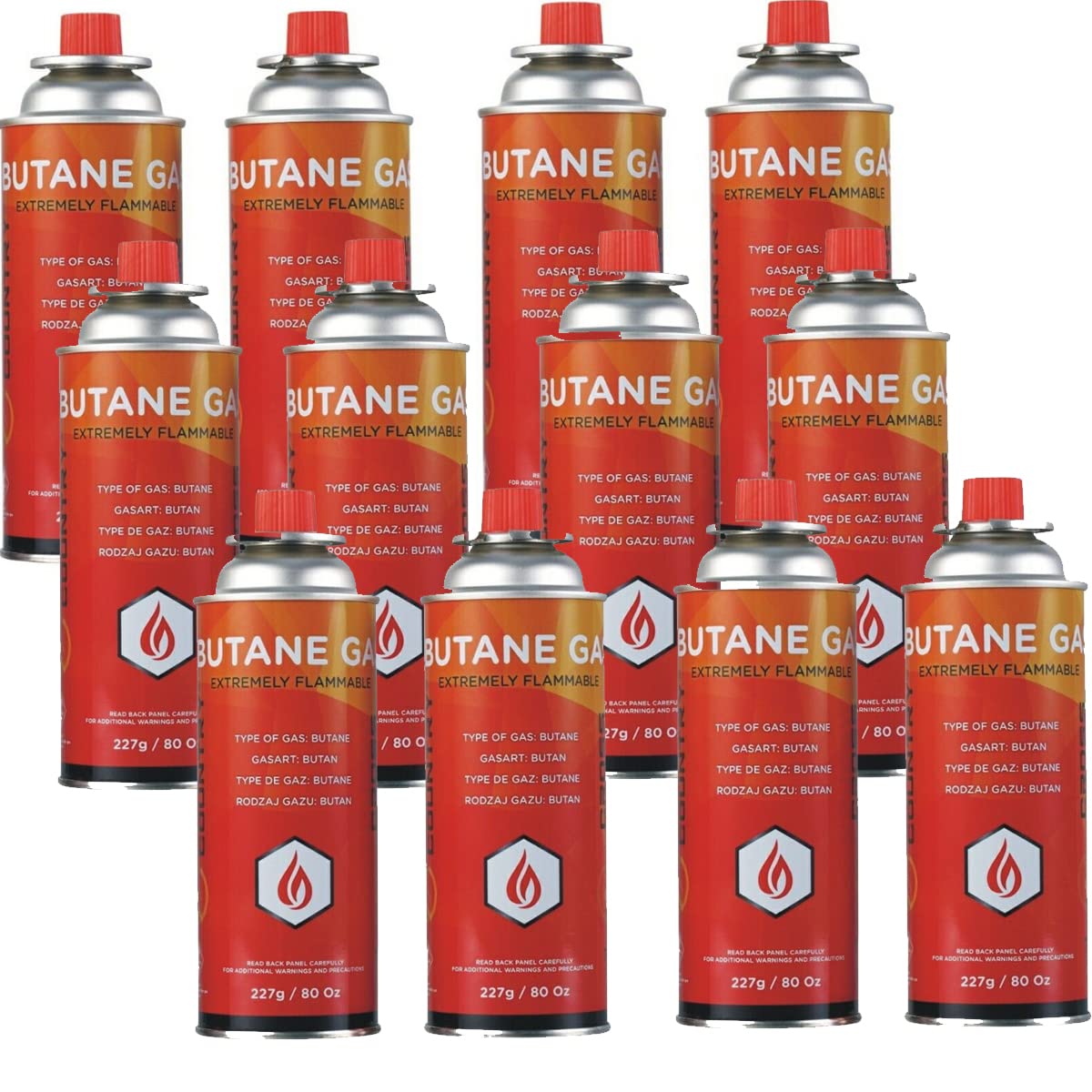 Almineez 12 X Universal Butane Gas Can Bottle Canister Bbq Portable Stove Cookers Cooker Grill Weed Burner Blow Torch