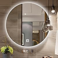 Vista 7 de LED Bathroom Mirror Round,makeup mirror,vanity mirror with lights,bathroom mirrors for wall,Bathroom Makeup Mirror with Touch Switch,Vanity Mirror