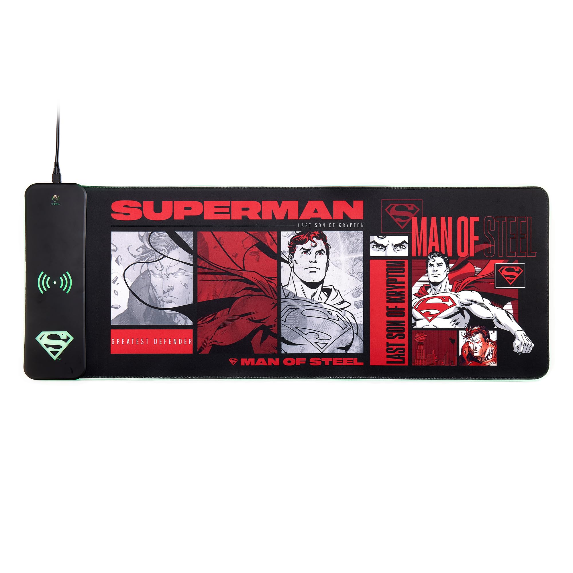 Amazon.com : Power Idolz DC Comics Superman 2025 XL RGB Gaming Mat