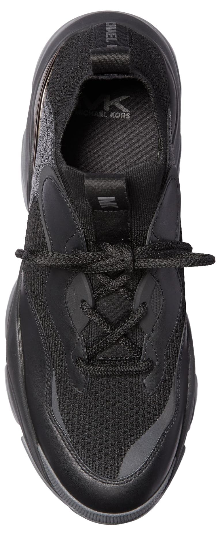 Michael Kors Sneaker da uomo Atlas Knit Trainer, nero, 41.5 EU