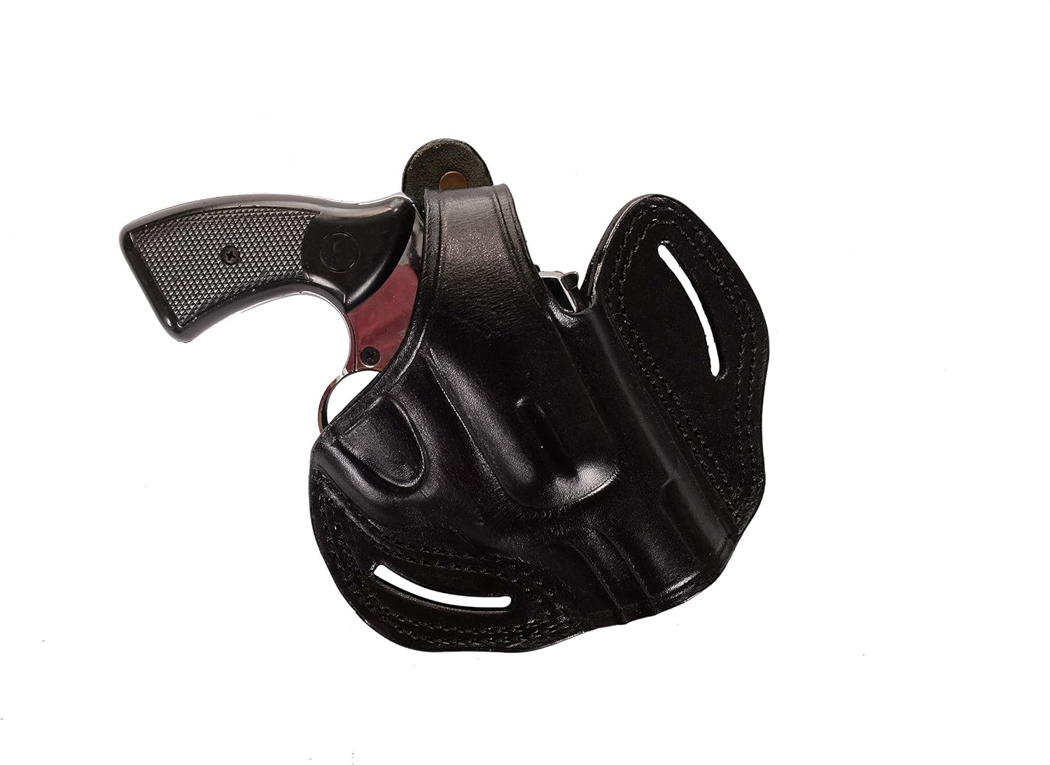 Pusat Holster Premium Leather Thumb Break Belt Holster 2.25 inch 357 MAG for Revolver Ruger SP101 Right-Left Hand